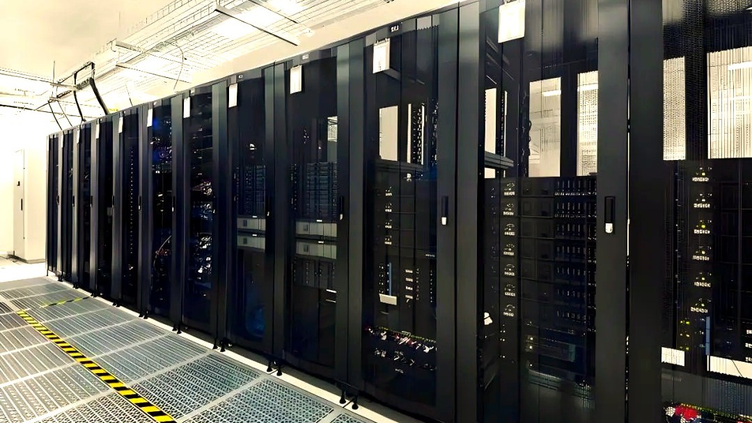 实验室里给新到的服务器接线