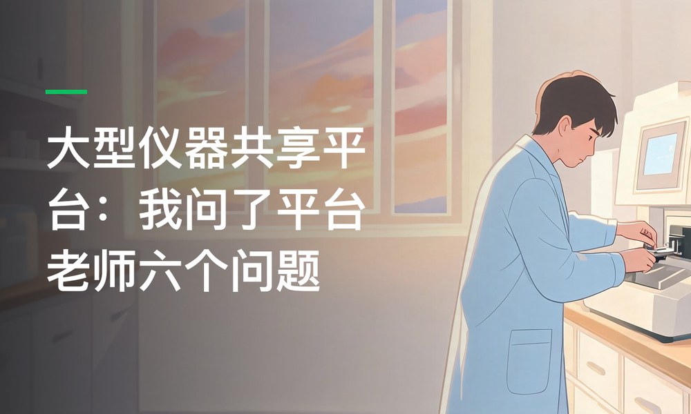 大型仪器共享平台：我问了平台老师六个问题